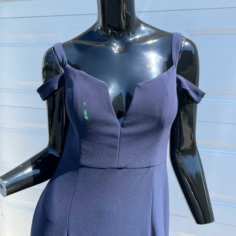 Xscape, simple navy blue  dress. Size 10P